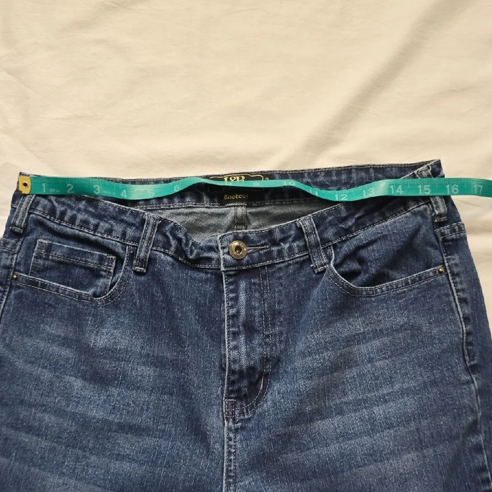 L&B Dark Blue Flare Jeans - Picture 7 of 14